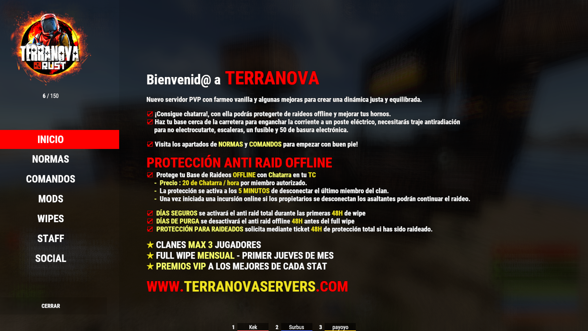 Info TERRANOVA RUST